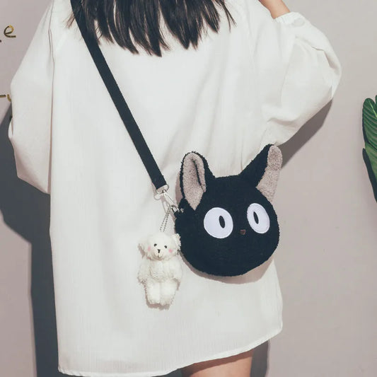 Teddy's Bag Women Cartoon Plush Shoulder Bag Crossbody Bag